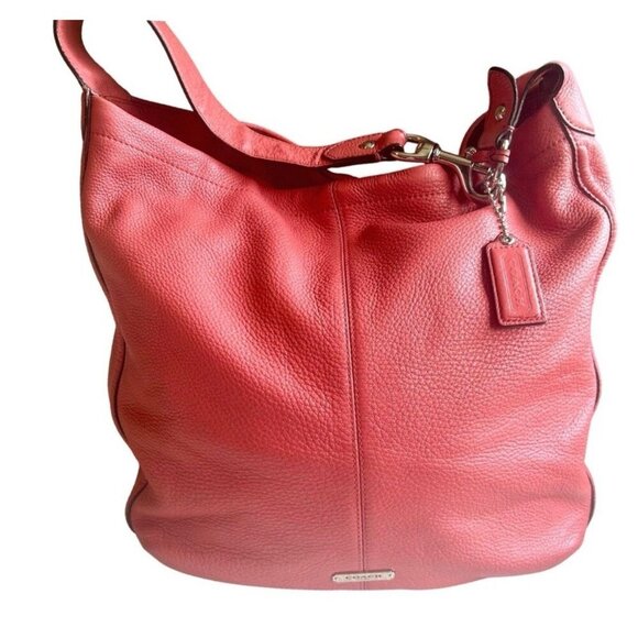 Coach Avery Pebbled Leather Large Hobo Bag (Sienna) - Picture 3 of 8